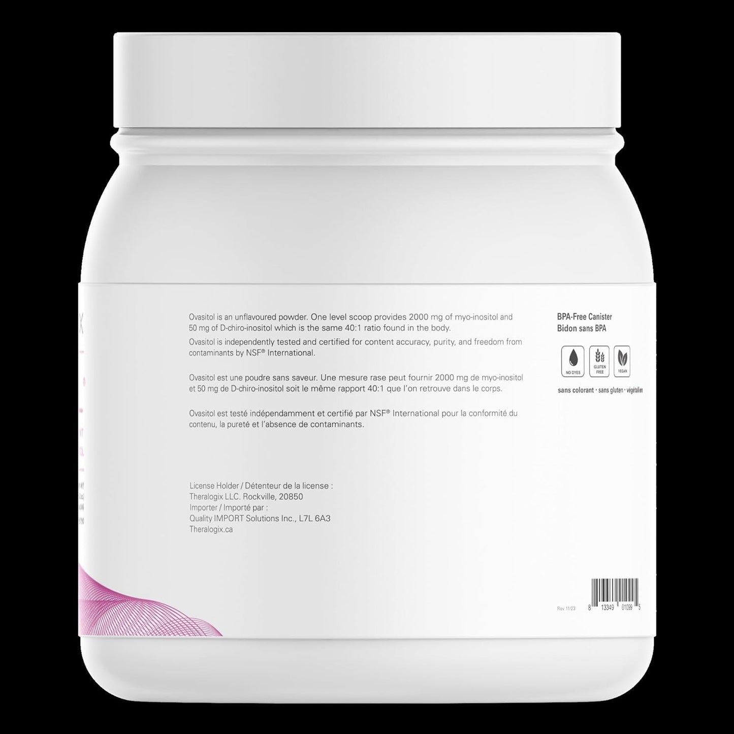 Myo-Inositol & D-Chiro Inositol Powder for PCOS - 90 Day Supply - Optimal 40:1 Ratio - Fertility & Menstrual Health for Women