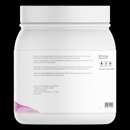 Myo-Inositol & D-Chiro Inositol Powder for PCOS - 90 Day Supply - Optimal 40:1 Ratio - Fertility & Menstrual Health for Women