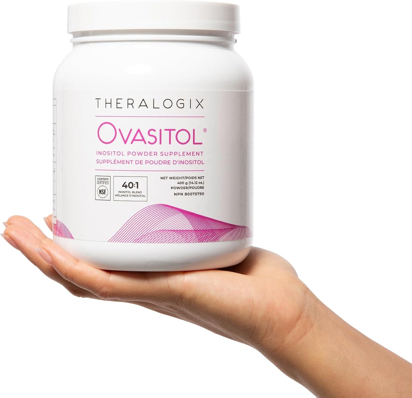 Myo-Inositol & D-Chiro Inositol Powder for PCOS - 90 Day Supply - Optimal 40:1 Ratio - Fertility & Menstrual Health for Women